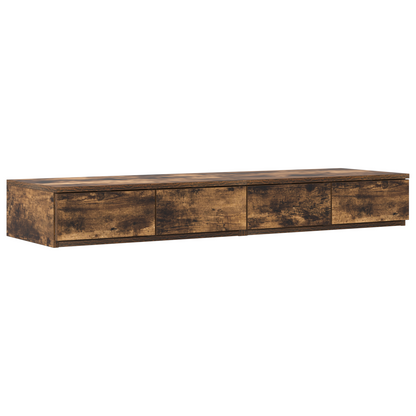 Sengeskuffer Røget Eg 120X36,5X16,5 Cm Konstrueret Træ