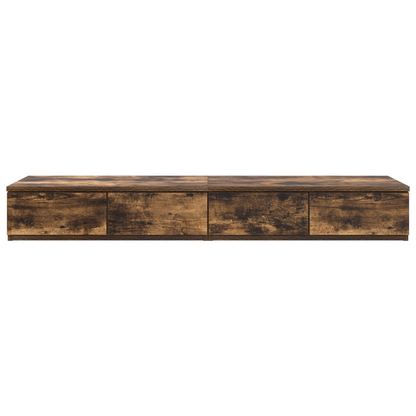 Sengeskuffer Røget Eg 120X36,5X16,5 Cm Konstrueret Træ
