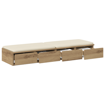 Sengeskuffer Artisan Eg 120X36,5X16,5 Cm Konstrueret Træ