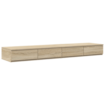 Sengeskuffer I Sonoma Eg 160X36,5X16,5 Cm Lavet Af Konstrueret Træ