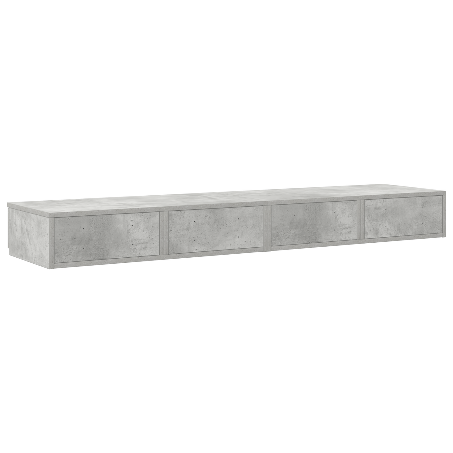 Sengeskuffer Beton Grå 160X36,5X16,5 Cm Konstrueret Træ