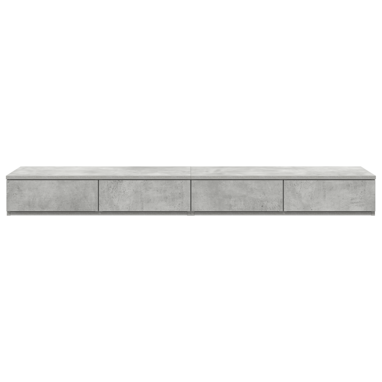 Sengeskuffer Beton Grå 160X36,5X16,5 Cm Konstrueret Træ
