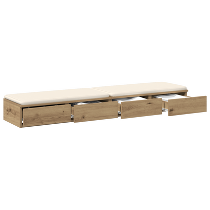 Sengeskuffer Artisan Eg 160X36,5X16,5 Cm Konstrueret Træ