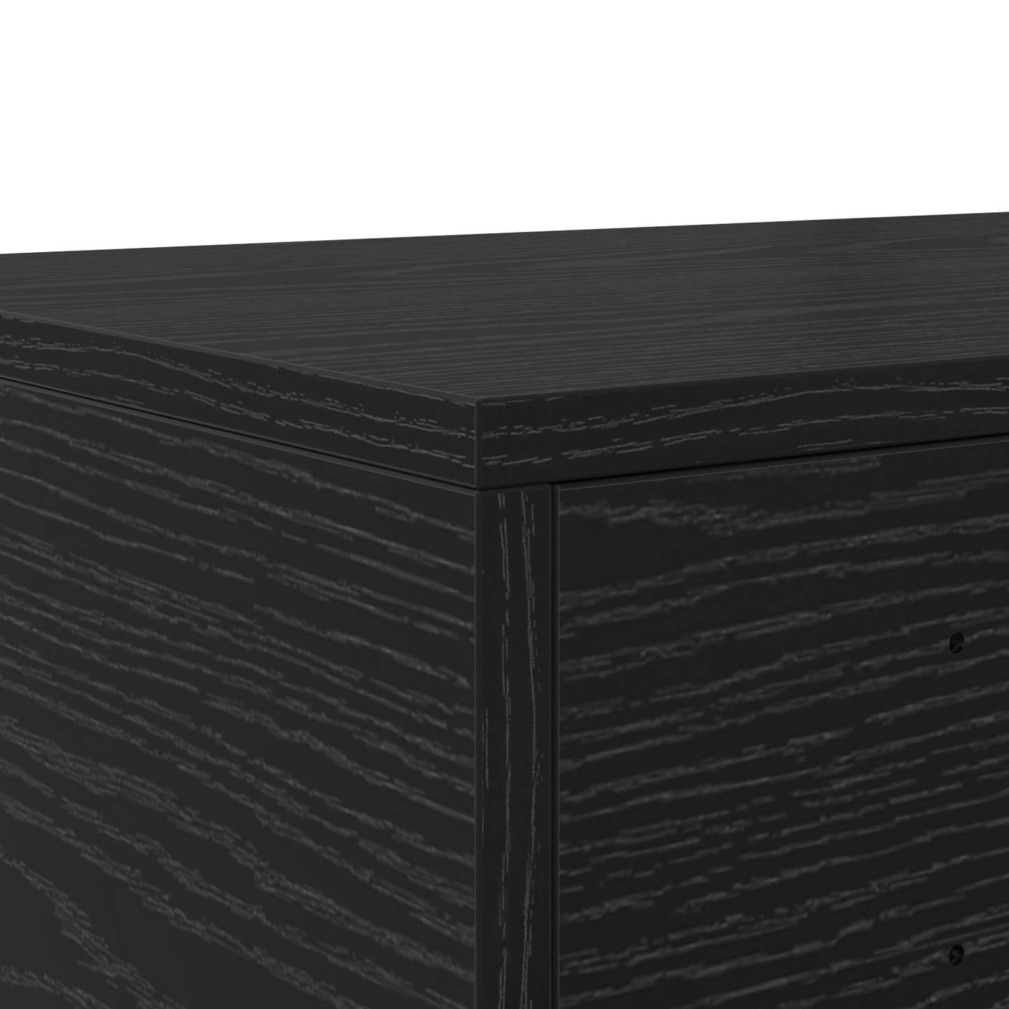 Sengeskuffer Sort 180X36,5X16,5 Cm Ingeniørtræ