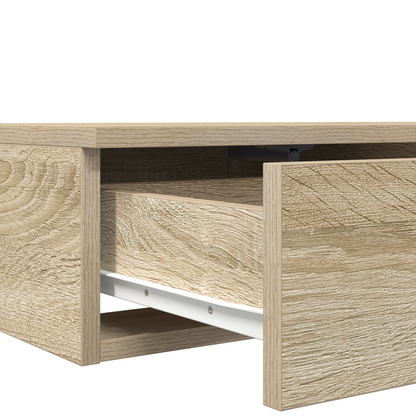 Sengeskuffer I Sonoma Eg 180X36,5X16,5 Cm I Konstrueret Træ