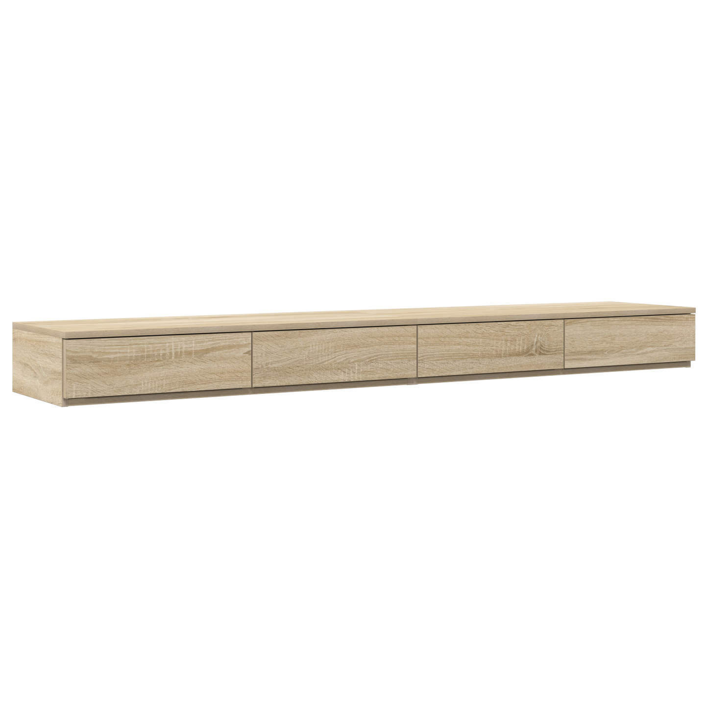 Sengeskuffer I Sonoma Eg 180X36,5X16,5 Cm I Konstrueret Træ