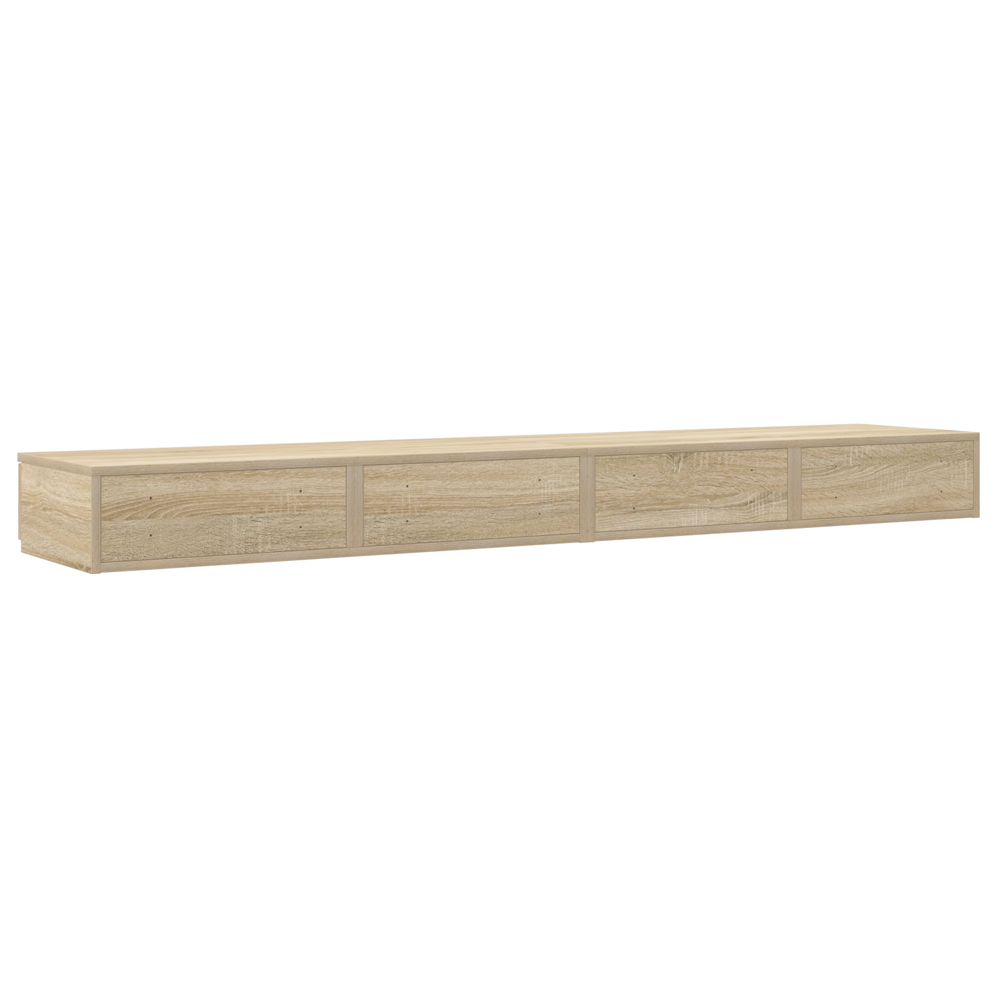 Sengeskuffer I Sonoma Eg 180X36,5X16,5 Cm I Konstrueret Træ