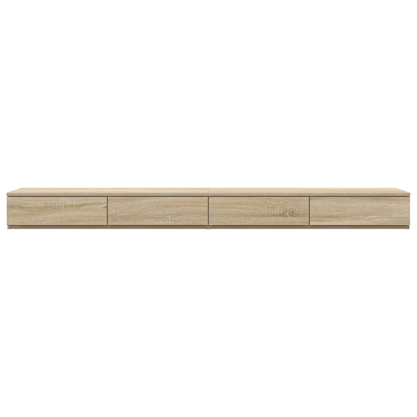 Sengeskuffer I Sonoma Eg 180X36,5X16,5 Cm I Konstrueret Træ
