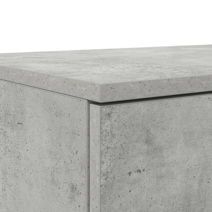 Sengekufferter Beton Grå 180X36,5X16,5 Cm Konstrueret Træ