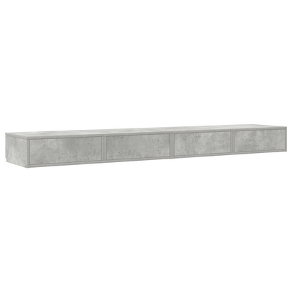 Sengekufferter Beton Grå 180X36,5X16,5 Cm Konstrueret Træ