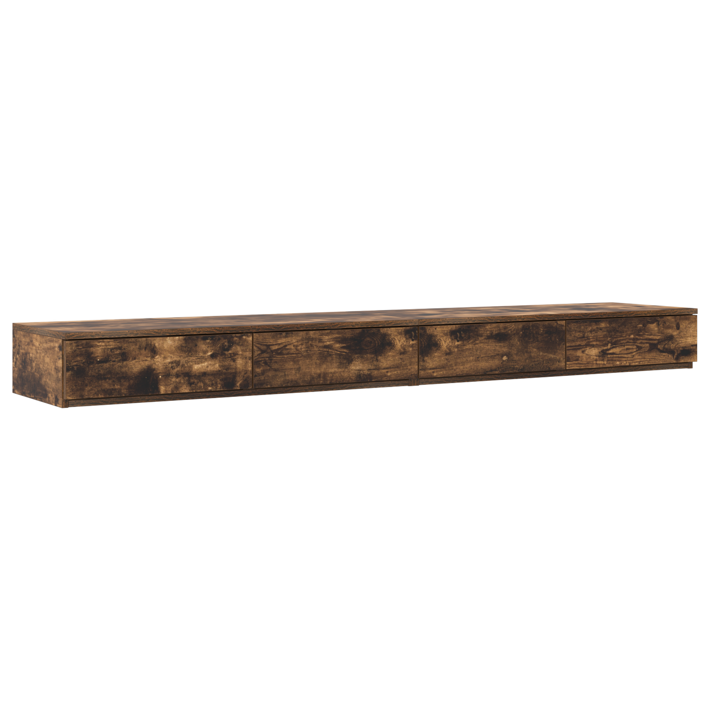 Sengebordsskuffer I Røget Egetræ - 180X36.5X16.5 Cm - Lavet Af Spånplade