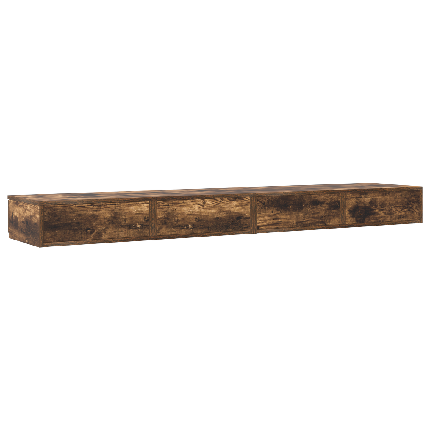 Sengebordsskuffer I Røget Egetræ - 180X36.5X16.5 Cm - Lavet Af Spånplade