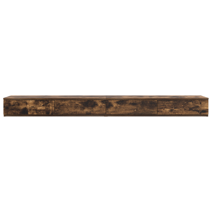 Sengebordsskuffer I Røget Egetræ - 180X36.5X16.5 Cm - Lavet Af Spånplade