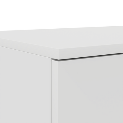 Sengekufferter Hvid 135X36,5X16,5 Cm Lavet Af Trækomposit