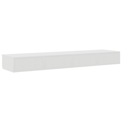 Sengekufferter Hvid 135X36,5X16,5 Cm Lavet Af Trækomposit