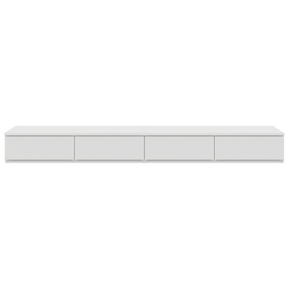 Sengekufferter Hvid 135X36,5X16,5 Cm Lavet Af Trækomposit