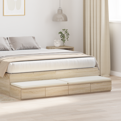 Skuffe Til Seng I Sonoma Eg 135X36,5X16,5 Cm Constructed Træ