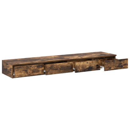 Sengekufferter Røget Eg 135X36,5X16,5 Cm Bygget I Træ