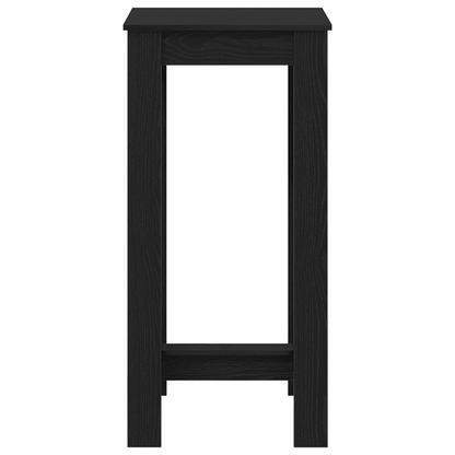 Bar Bord Sort Egetræ Konstrueret Træ 51X50X103,5 Cm