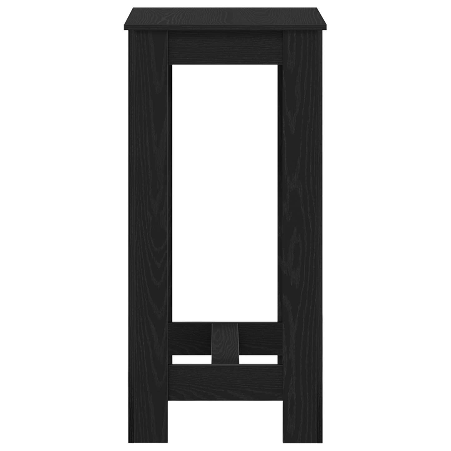 Bar Bord Sort Egetræ Konstrueret Træ 51X50X103,5 Cm