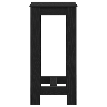 Bar Bord Sort Egetræ Konstrueret Træ 51X50X103,5 Cm