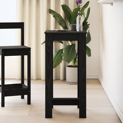 Bar Bord Sort Egetræ Konstrueret Træ 51X50X103,5 Cm
