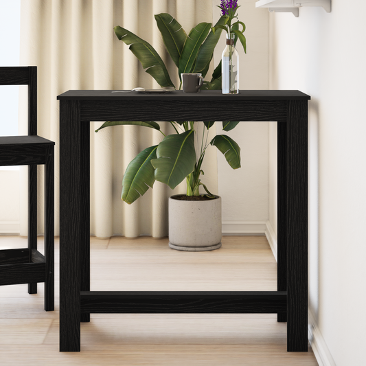 Barbord I Sort Eg 102X50X103,5 Cm I Træ