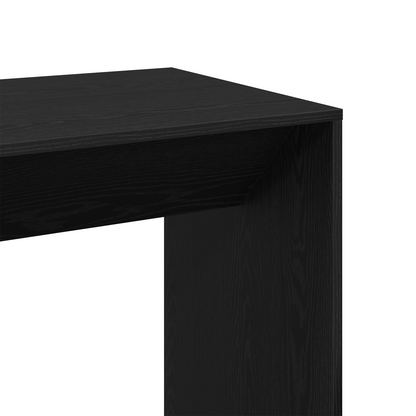 Barbord Sort Eg 51X50X103,5 Cm Ingeniørtræ