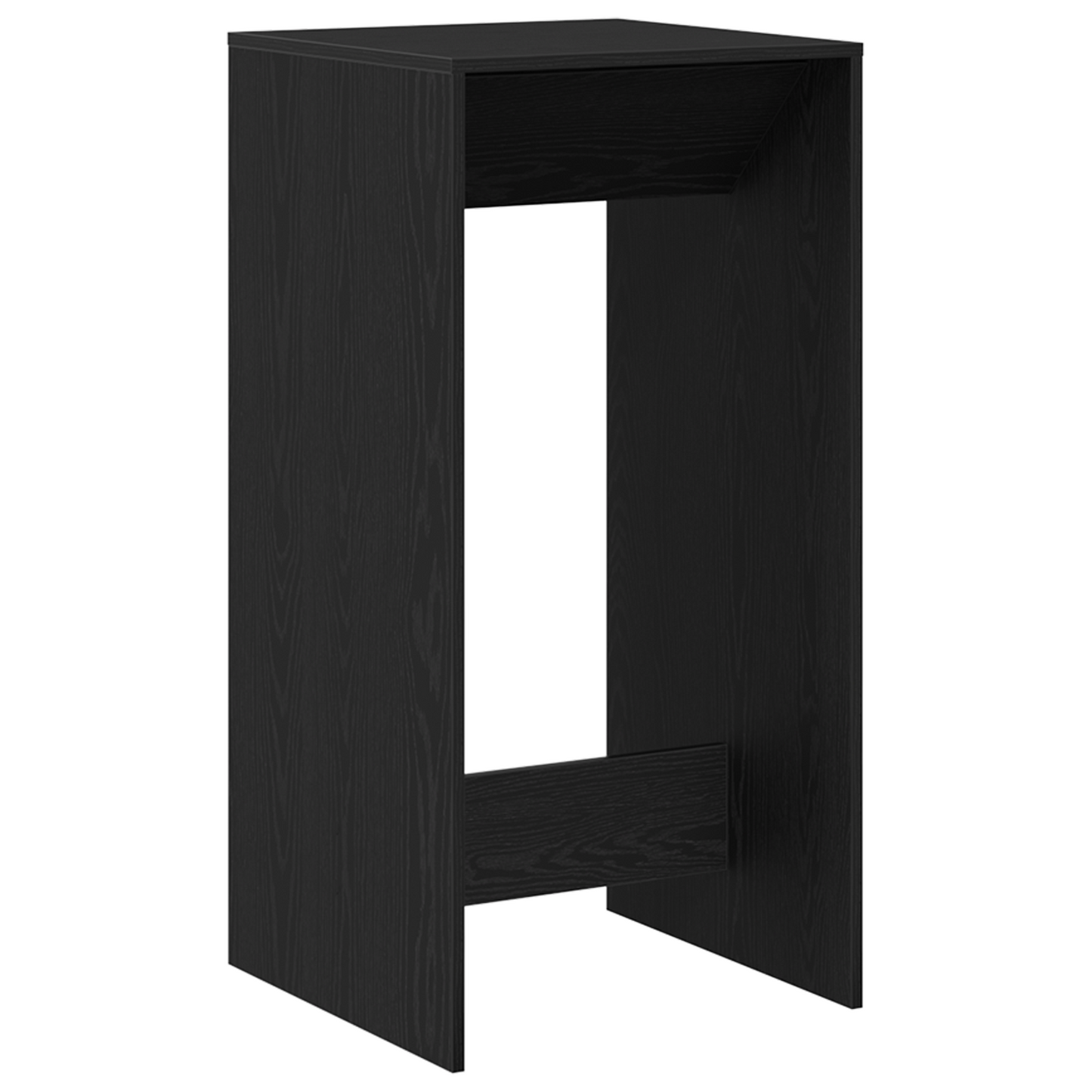 Barbord Sort Eg 51X50X103,5 Cm Ingeniørtræ