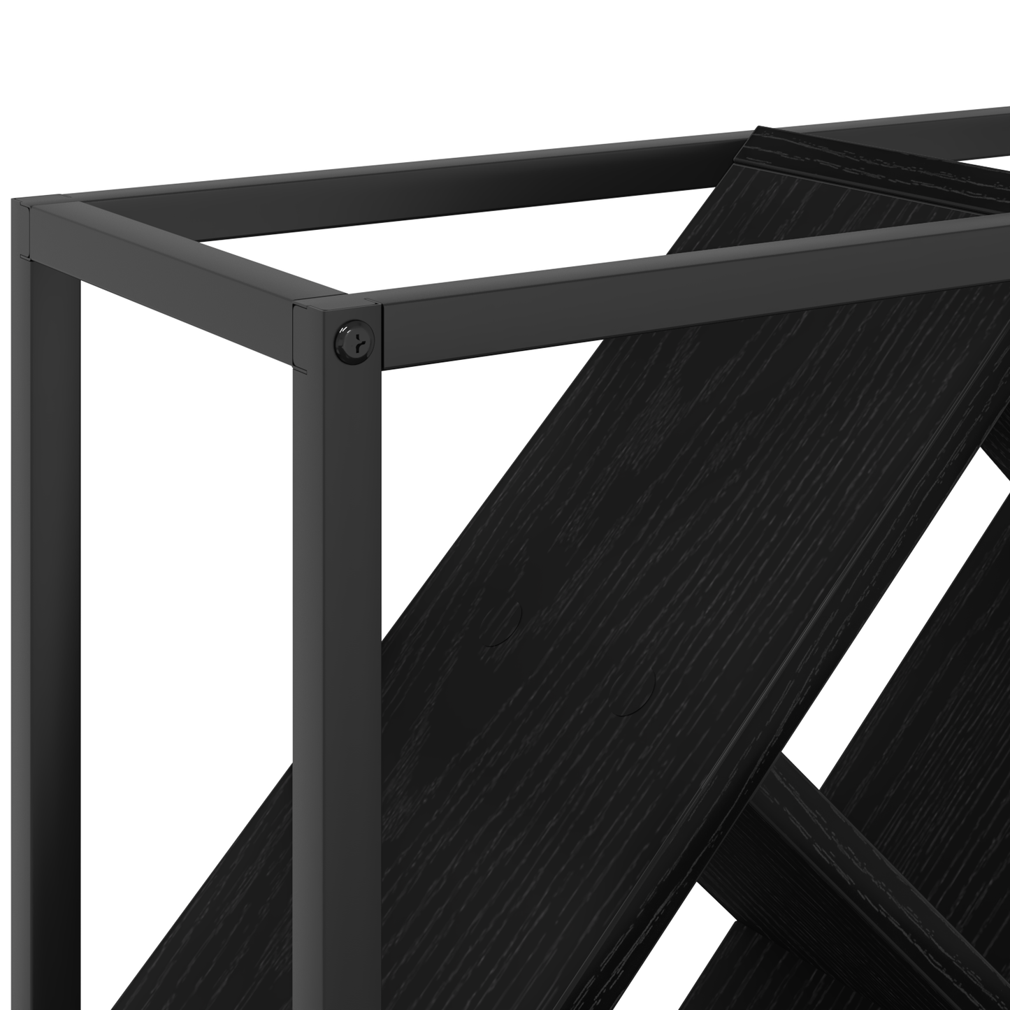Vinreol Sort Eg 51X18X52,5 Cm Konstrueret Træ