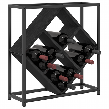 Vinreol Sort Eg 51X18X52,5 Cm Konstrueret Træ