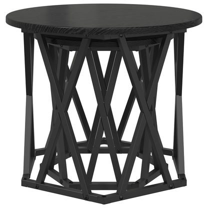 Nesting Side Tables 2 Stk Sort Eg Trækomposit