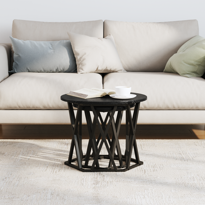 Nesting Side Tables 2 Stk Sort Eg Trækomposit