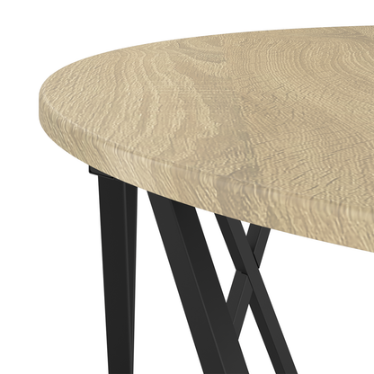 Kaffebord Sonoma Eg 80X80X42 Cm Lavet Af Træ