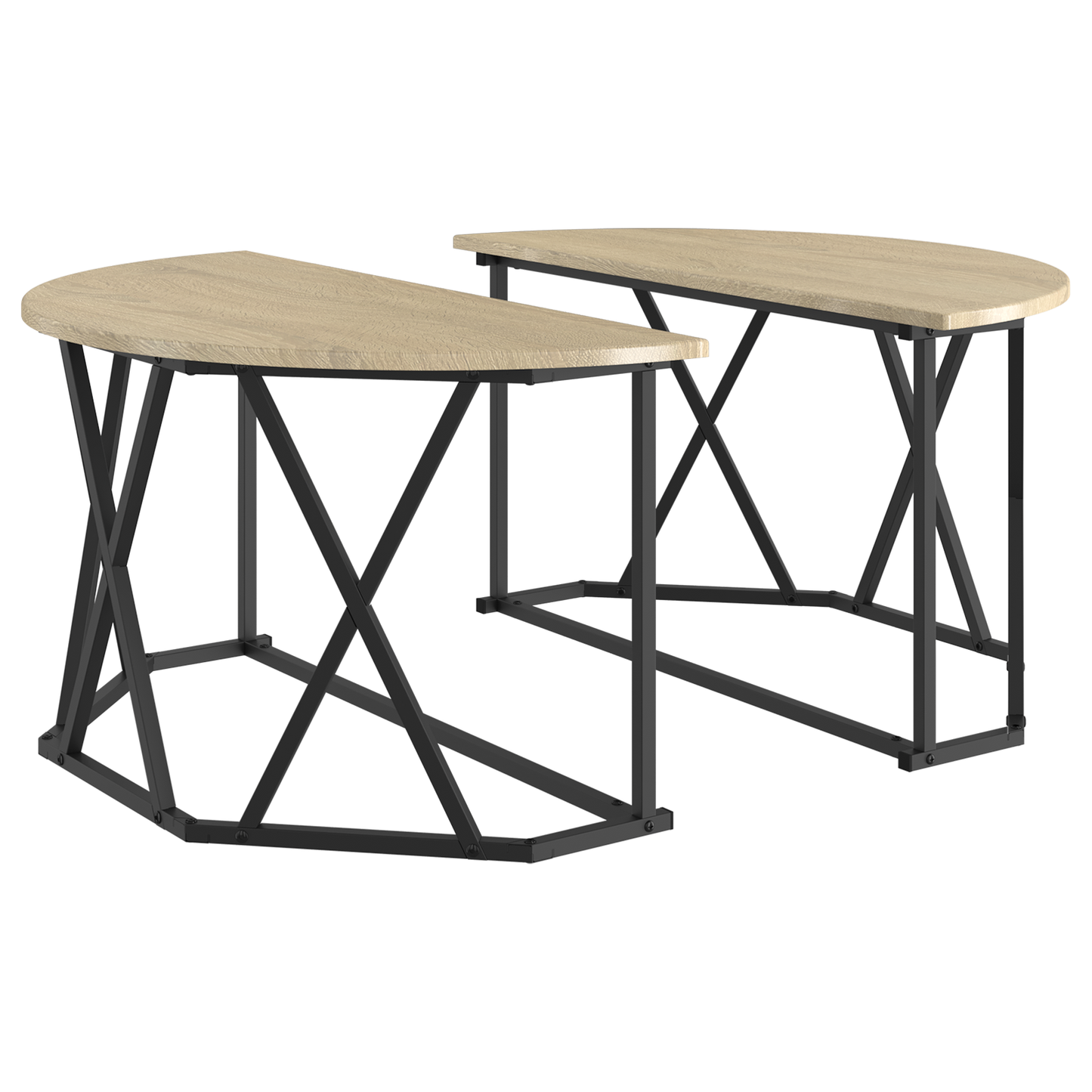 Kaffebord Sonoma Eg 80X80X42 Cm Lavet Af Træ