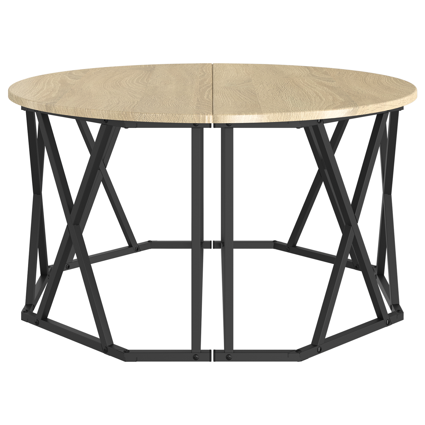 Kaffebord Sonoma Eg 80X80X42 Cm Lavet Af Træ