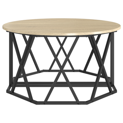 Kaffebord Sonoma Eg 80X80X42 Cm Lavet Af Træ