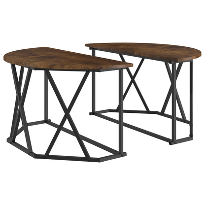 Sofabord I Røget Eg 80X80X42 Cm Ingeniørtræ