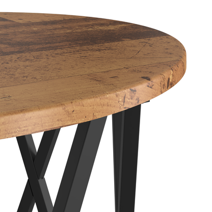 Sammenklappelige Sidetable 3 Stk. Gammelt Træ Ingeniørtræ