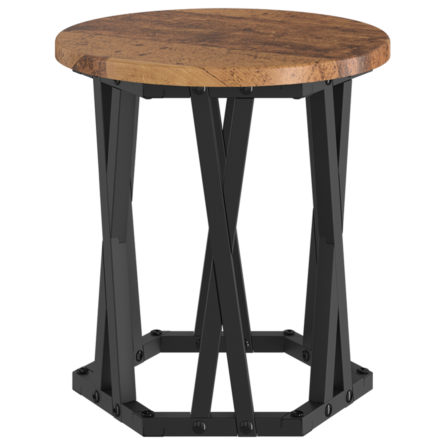 Sammenklappelige Sidetable 3 Stk. Gammelt Træ Ingeniørtræ