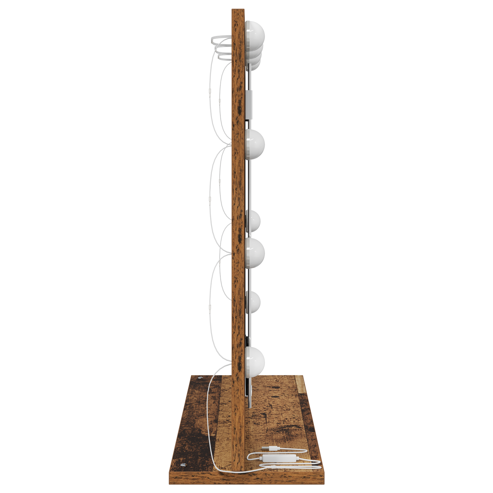 Vaskeskab Spejl Med Spejl Gammelt Træ 60 X 55 X 18 Cm - Billede 4
