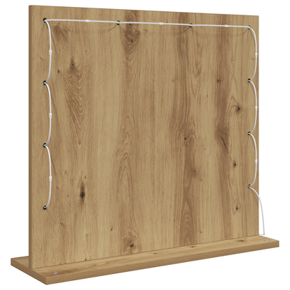 Vaskeskab Spejl Med Spejl Artisan Egetræ 60 X 55 X 18 Cm - Billede 5