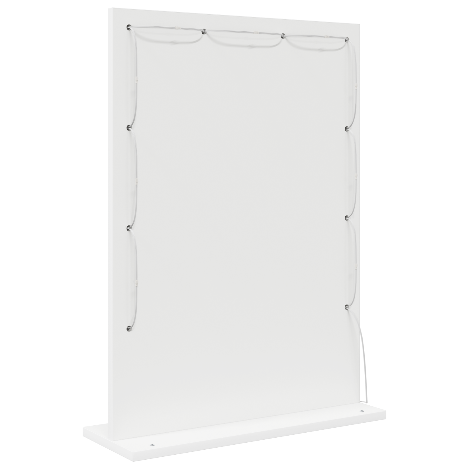 Vaskeskab Spejl Hvid 70 X 50 X 18 Cm Konstrueret Træ Og Glas - Billede 3