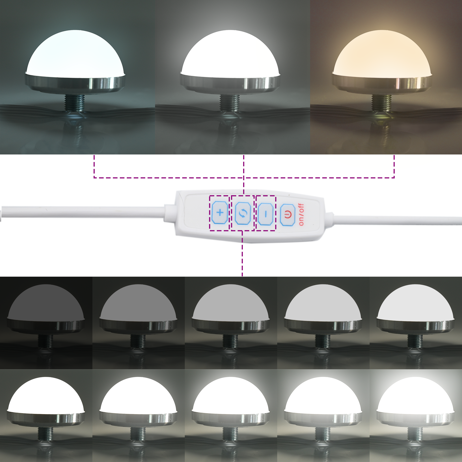 Vaskeskab Spejl Med Led -strimmellys Røget Eg 70 X 50 X 18 Cm - Billede 8