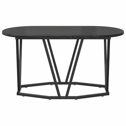 Kaffebord Sort Eg 80X40X40,5 Cm Lavet I Træ Og Metal