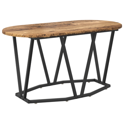 Kaffebord I Gammelt Træ 80X40X40,5 Cm Lavet Af Træ Og Metal