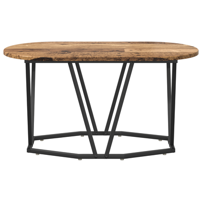 Kaffebord I Gammelt Træ 80X40X40,5 Cm Lavet Af Træ Og Metal