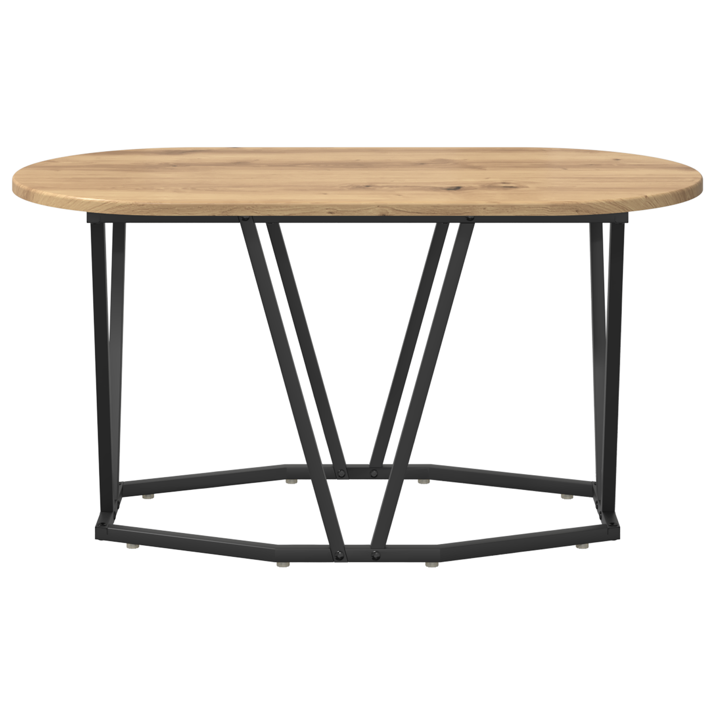 Sofabord Artisan Eg 80X40X40,5 Cm Lavet Af Træ Og Metal