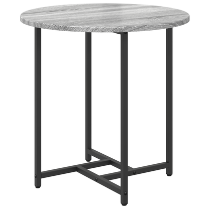 Sidebord 2 Stk Grå Sonoma I Konstrueret Træ Og Metal