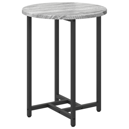 Sidebord 2 Stk Grå Sonoma I Konstrueret Træ Og Metal